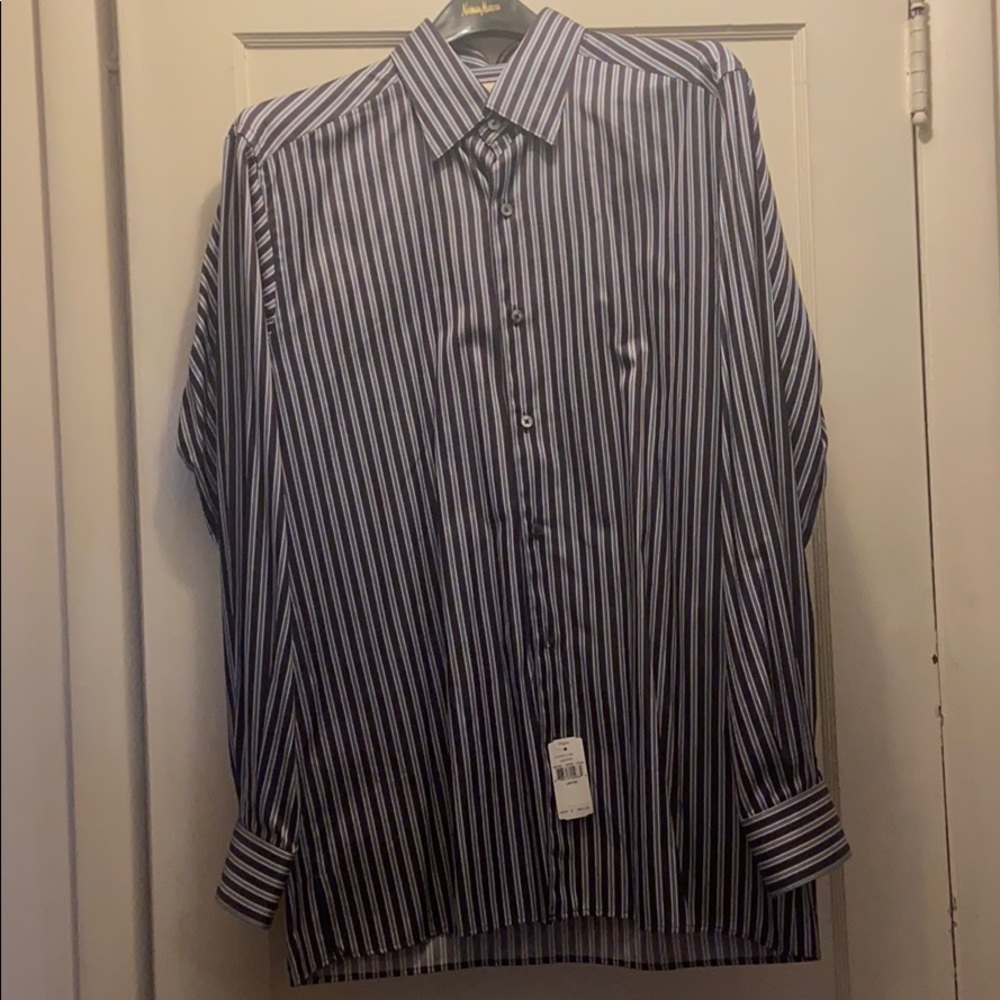 Zegna striped button down dress shirt